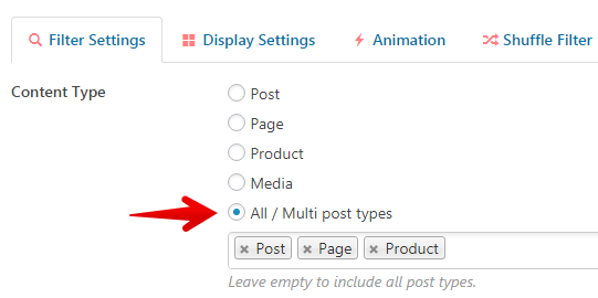 Content Views - multiple post types in a View