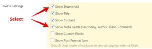 CVP - show thumbnail and meta fields for WordPress