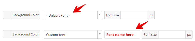 Content Views Pro - custom font name